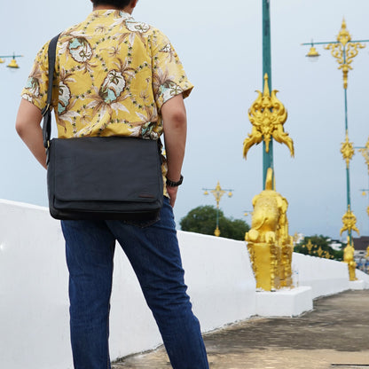 กระเป๋าหนังผู้ชาย/กระเป๋าหนังสะพายข้างผู้ชาย รุ่น B-BK-1295