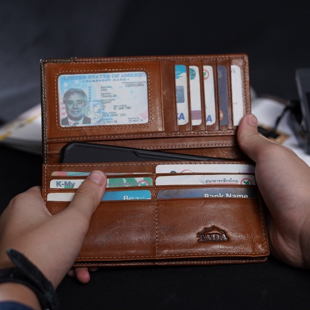 กระเป๋าสตางค์หนังแท้