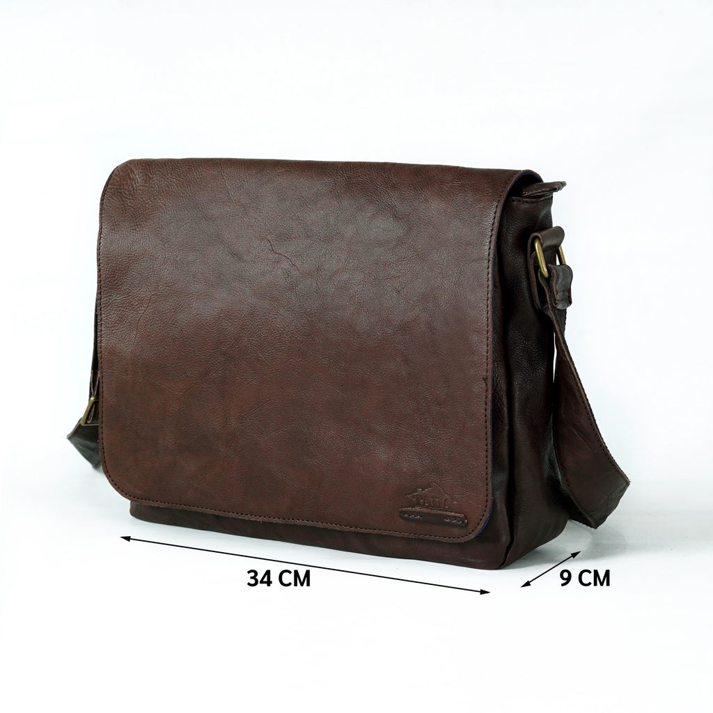 กระเป๋าหนังผู้ชาย/กระเป๋าหนังสะพายข้างผู้ชาย รุ่น B-CBR-1295