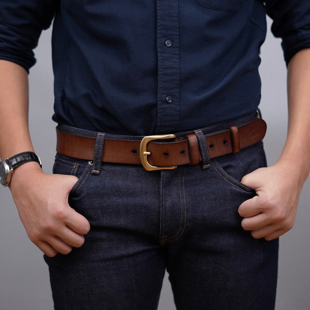 เข็มขัดหนังแท้