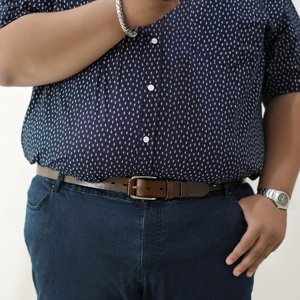 เข็มขัดหนังแท้ สำหรับผู้ชายตัวใหญ่ รุ่น BE-LBR-706L