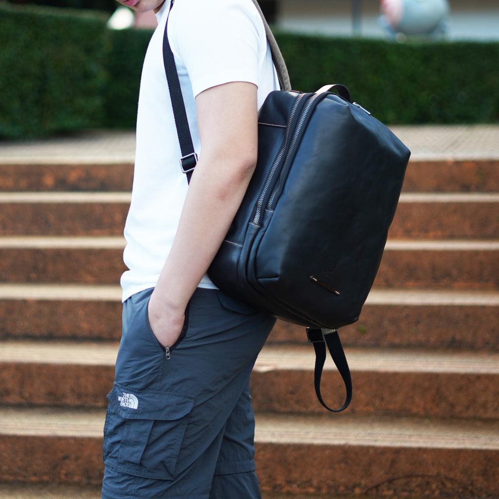 กระเป๋าเป้หนังแท้ รุ่น Columbus (ดำ) สินค้าใหม่ขายดี