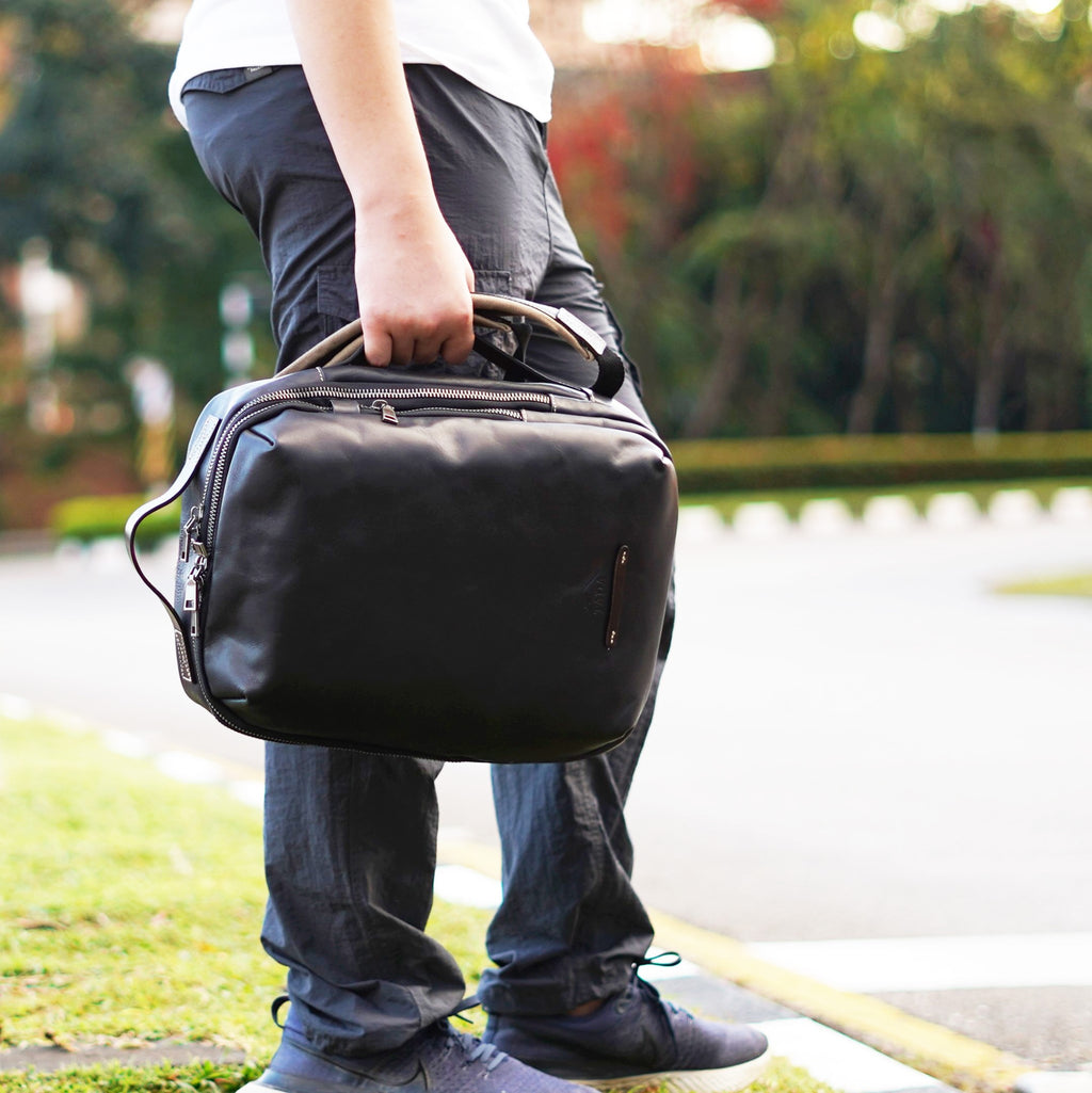 กระเป๋าเป้หนังแท้ รุ่น Columbus (ดำ) สินค้าใหม่ขายดี