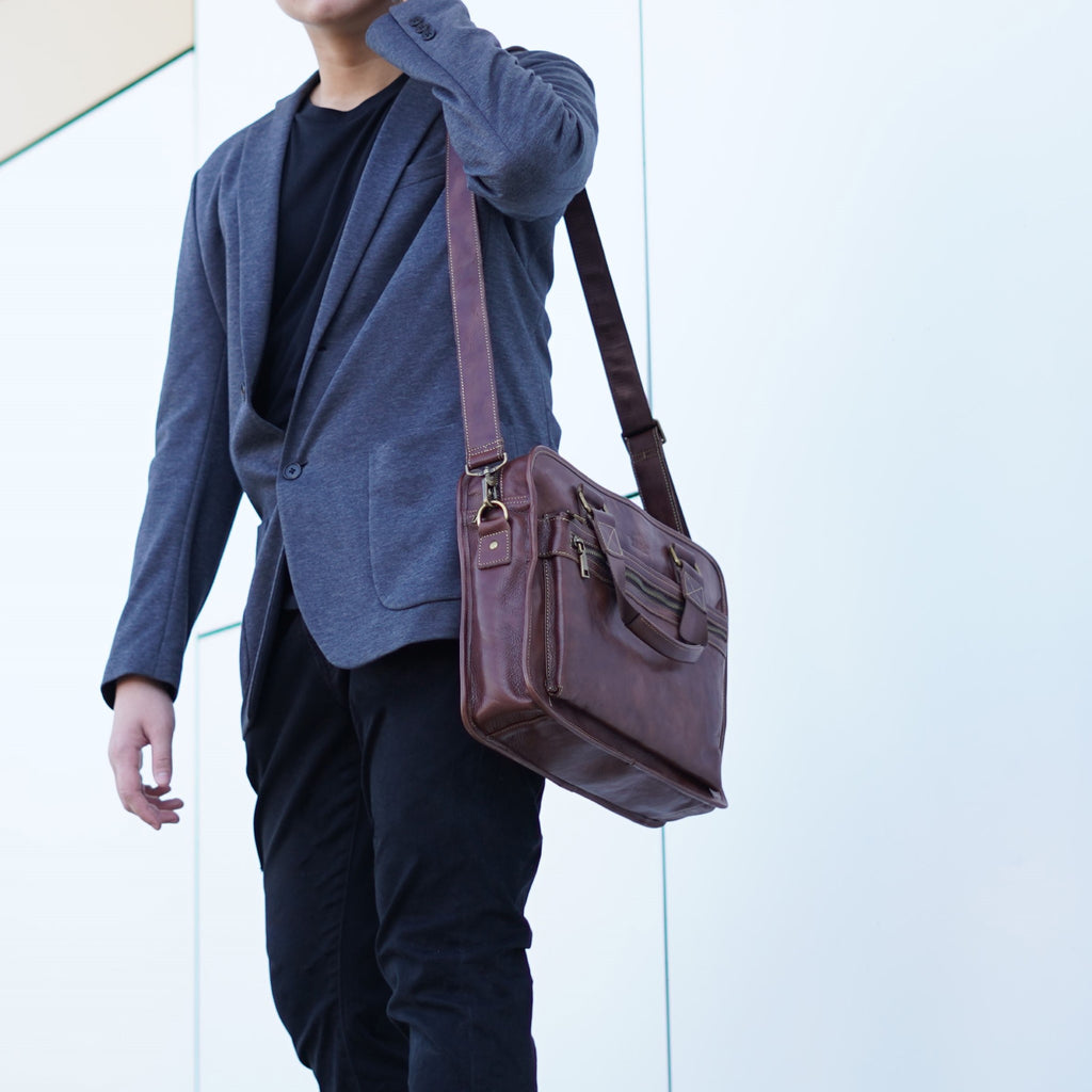 กระเป๋าโน๊ตบุ๊คหนัง/กระเป๋าเอกสารหนัง รุ่น Hamilton