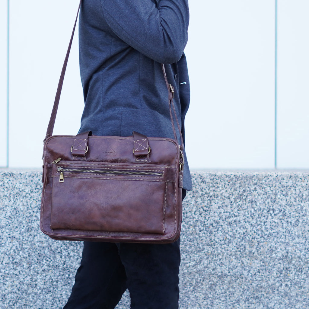 กระเป๋าโน๊ตบุ๊คหนัง/กระเป๋าเอกสารหนัง รุ่น Hamilton