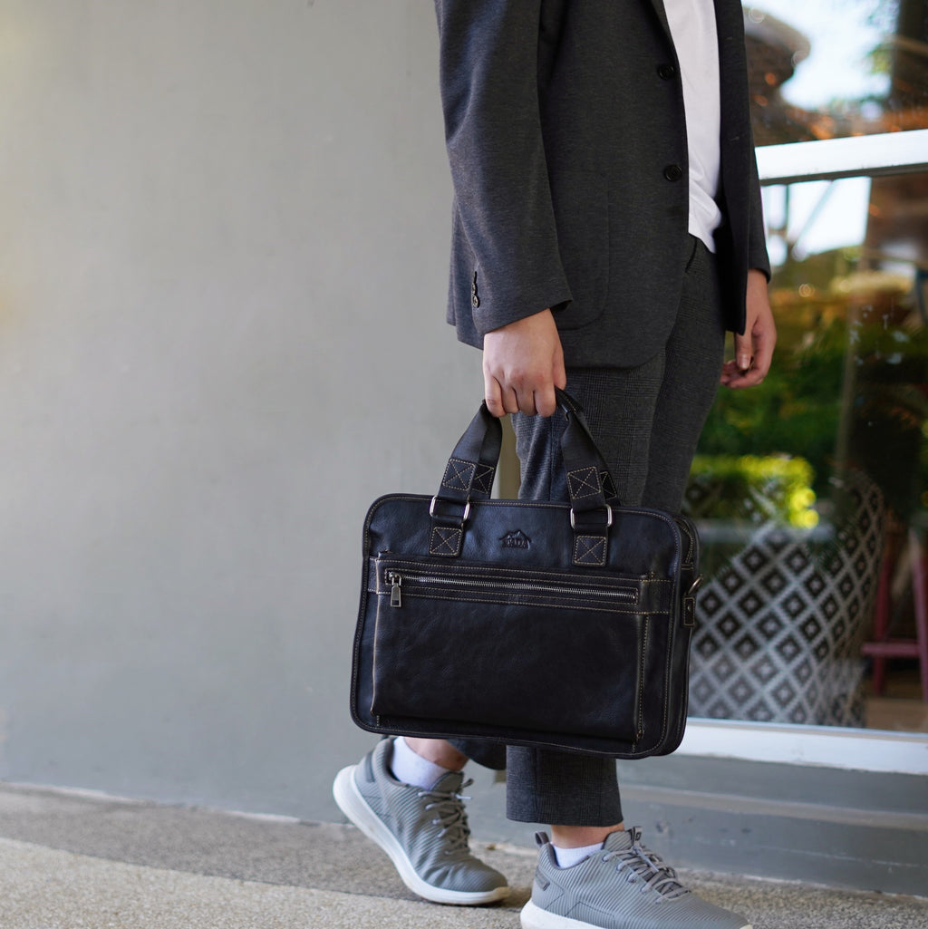 กระเป๋าโน๊ตบุ๊คหนัง/กระเป๋าเอกสารหนัง รุ่น Hamilton สินค้าขายดี