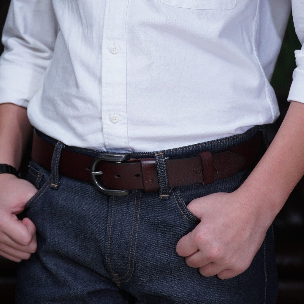 เข็มขัดหนังแท้