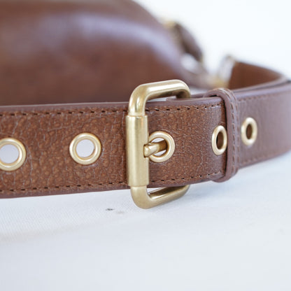 กระเป๋าหนังผู้หญิง /กระเป๋าหนังคาดอกผู้หญิง สีน้ำตาลรุ่น B-CBR-6094