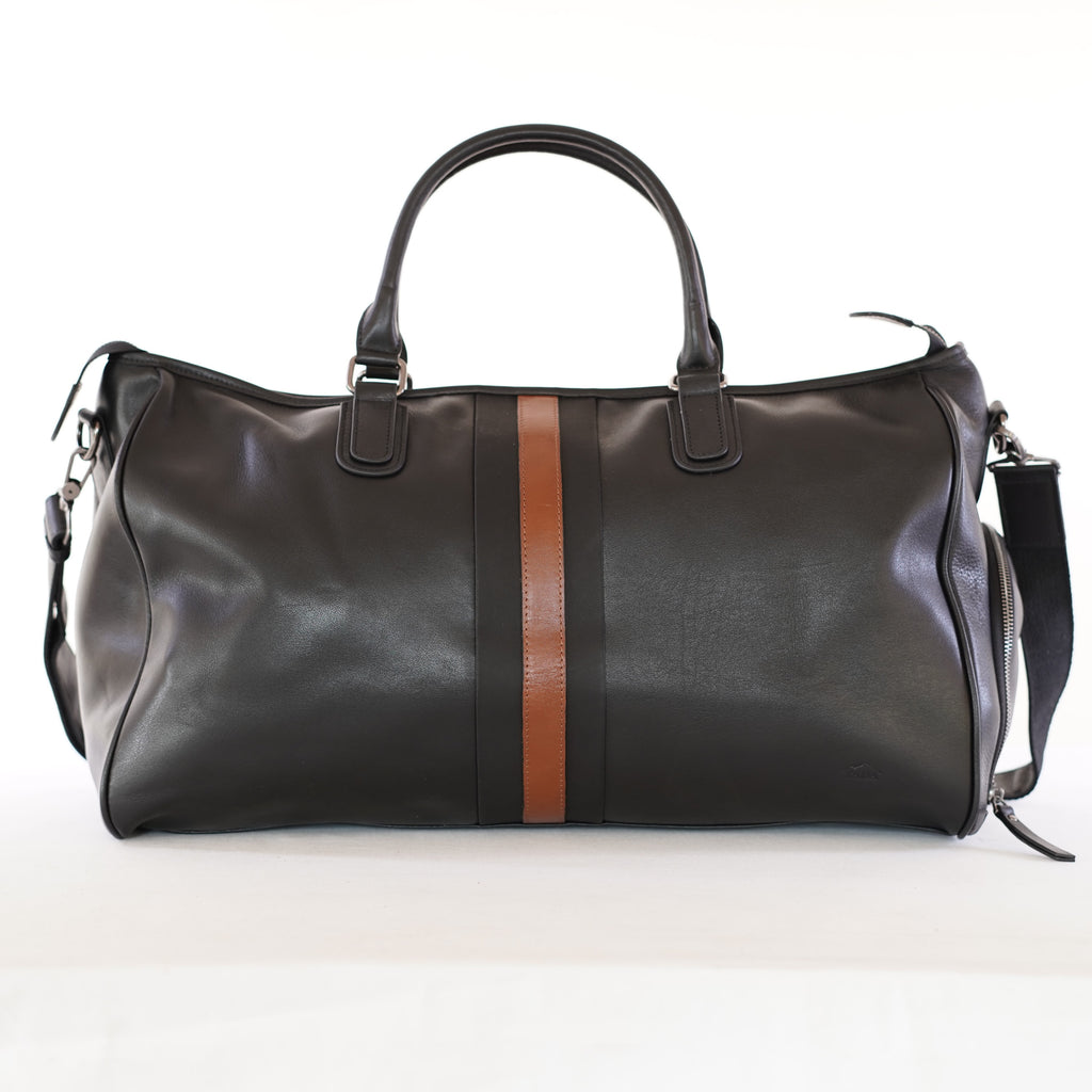 กระเป๋าหนังผู้ชาย /กระเป๋าหนังเดินทางผู้ชายสีดำ รุ่น B-BK-8919