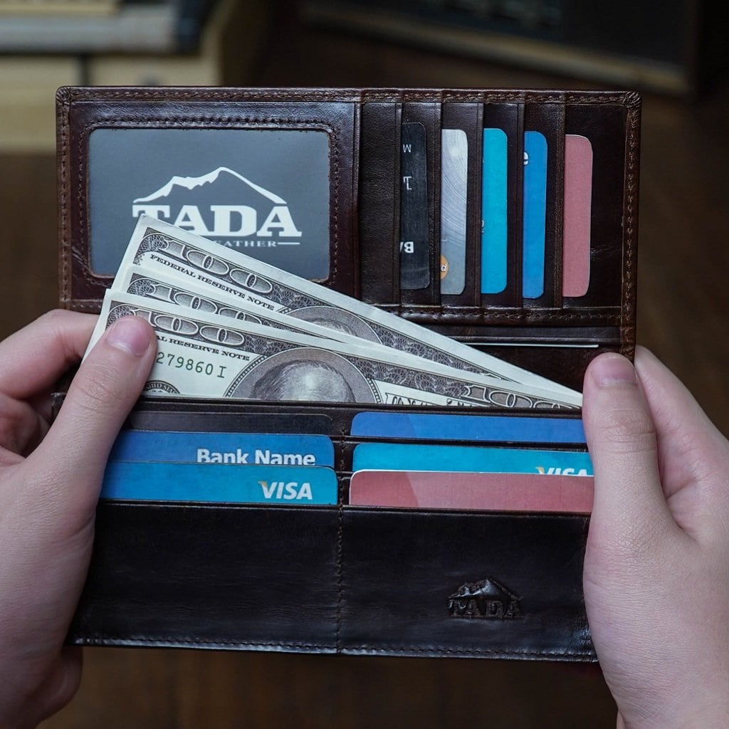 กระเป๋าสตางค์หนังแท้