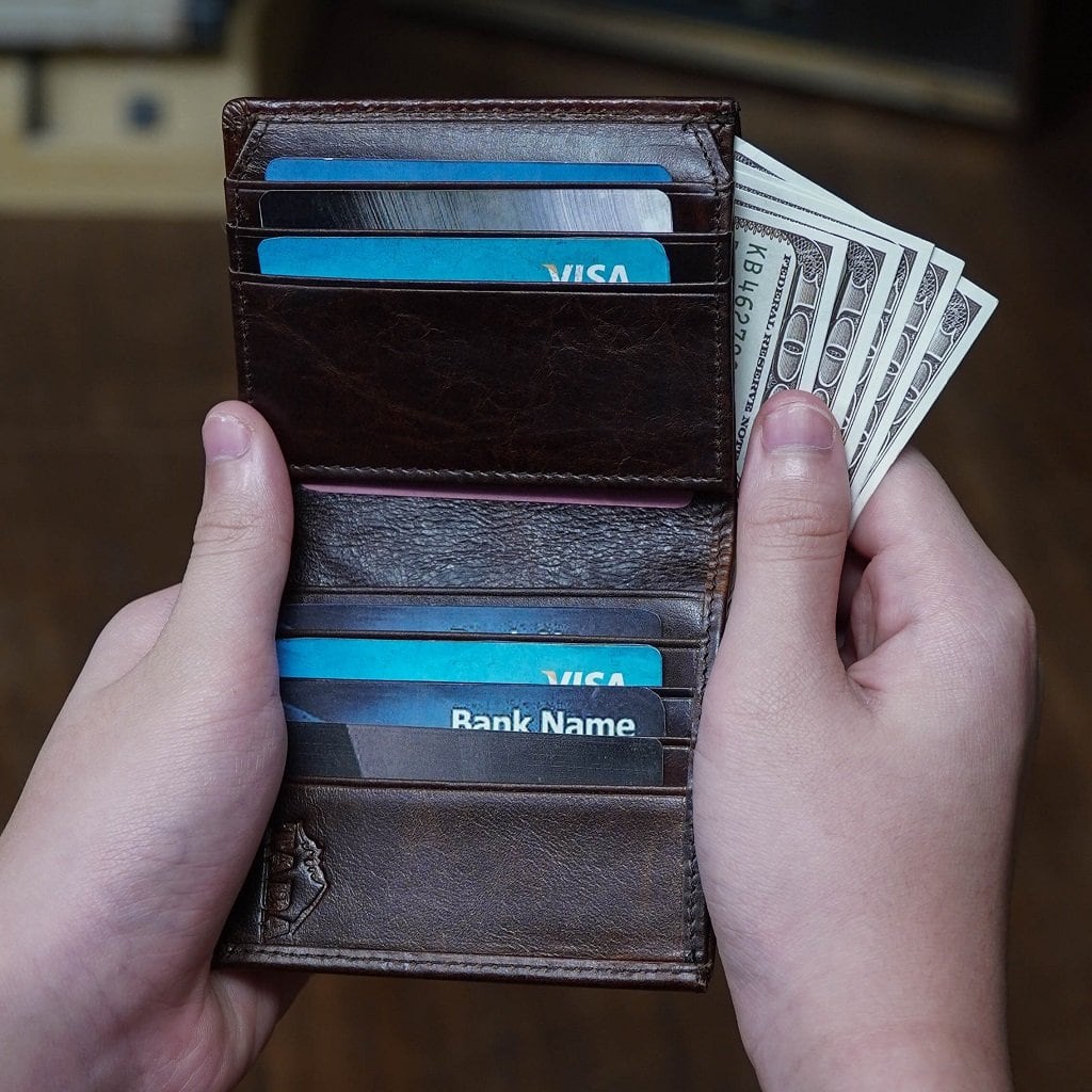 กระเป๋าสตางค์หนังแท้