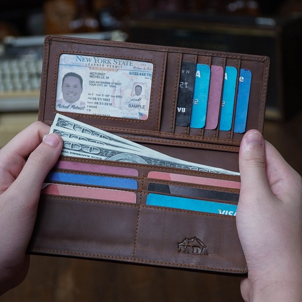 กระเป๋าสตางค์หนังแท้