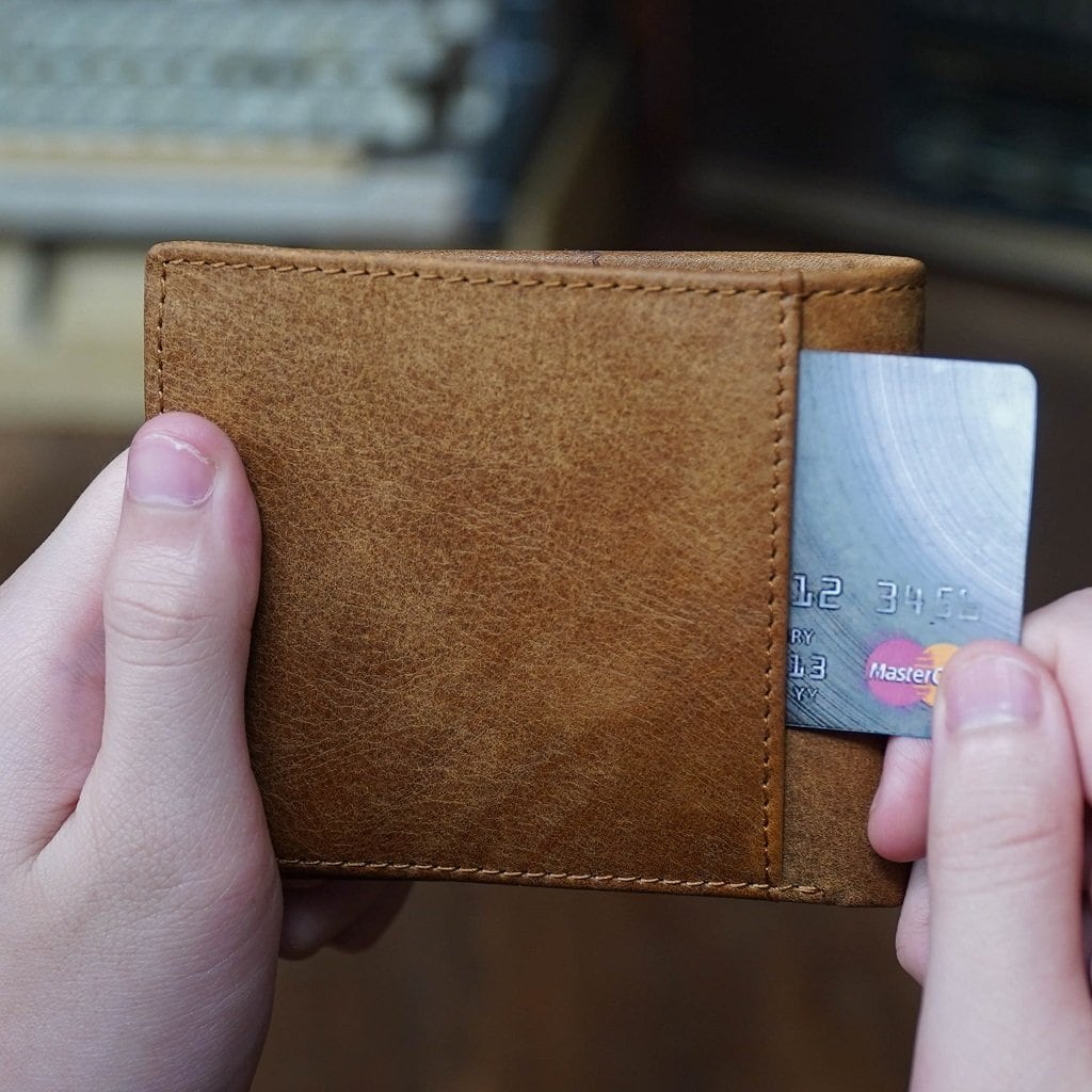 กระเป๋าสตางค์หนังแท้