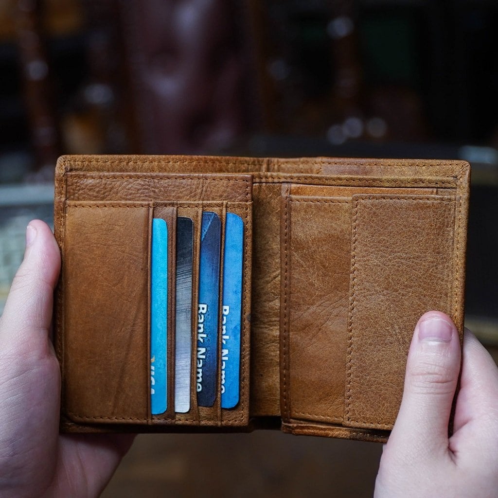 กระเป๋าสตางค์หนังแท้