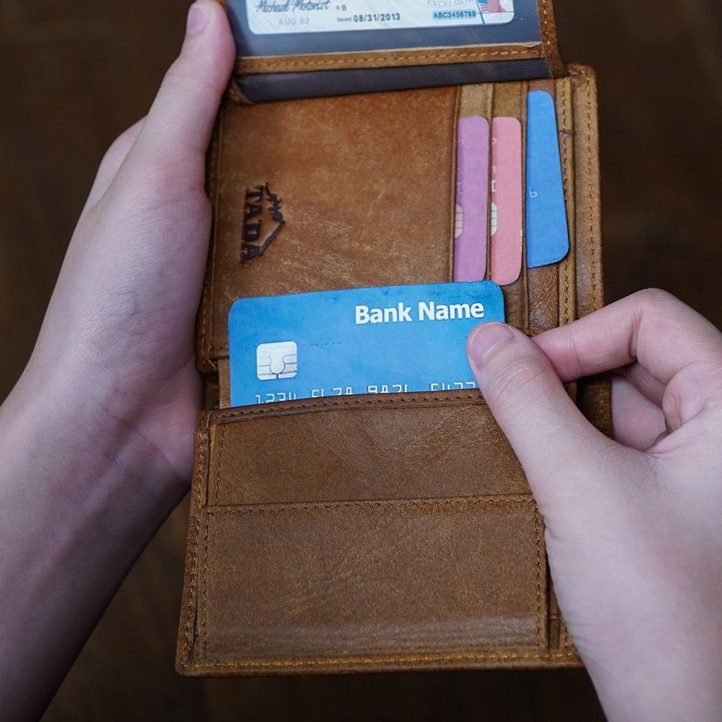 กระเป๋าสตางค์หนังแท้