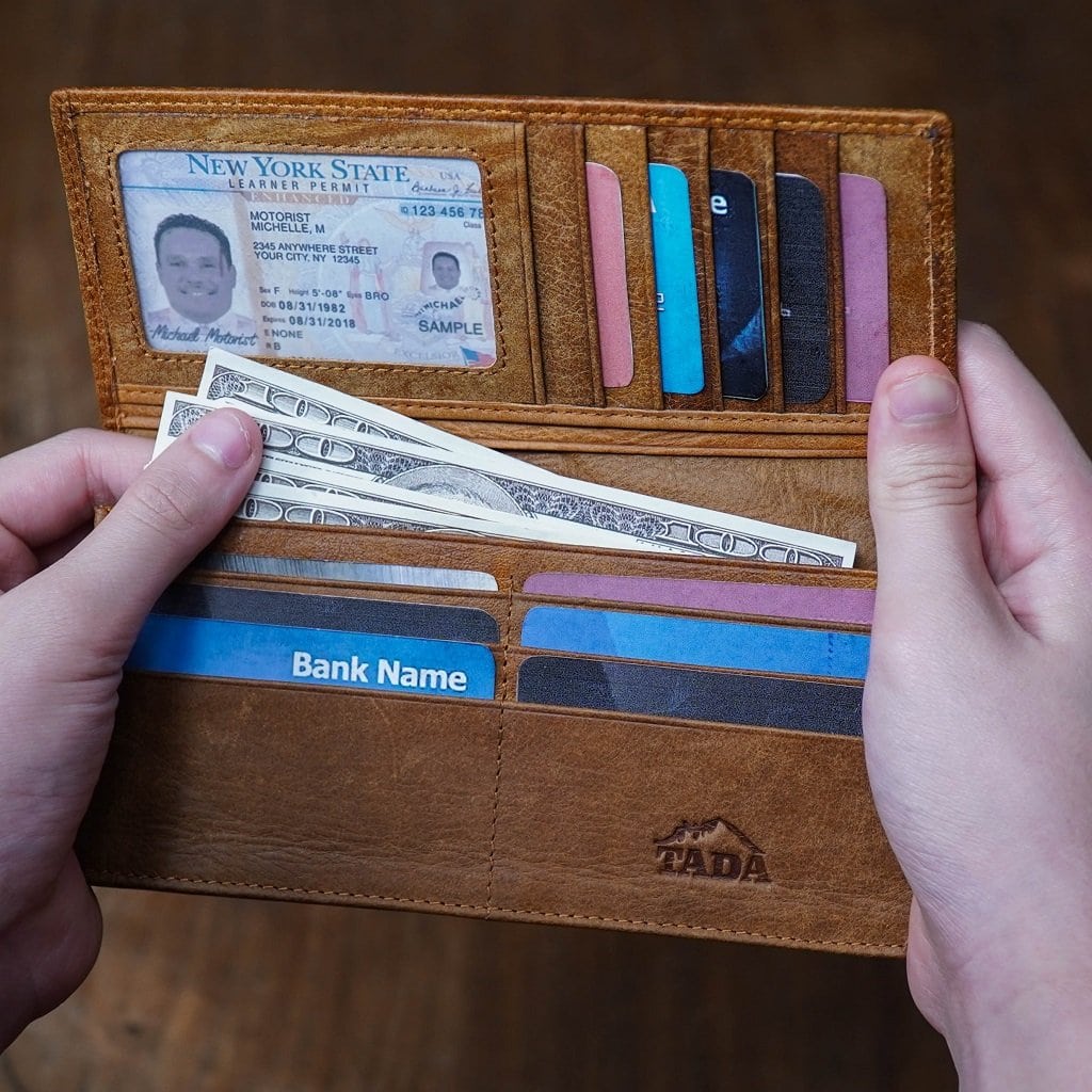 กระเป๋าสตางค์หนังแท้