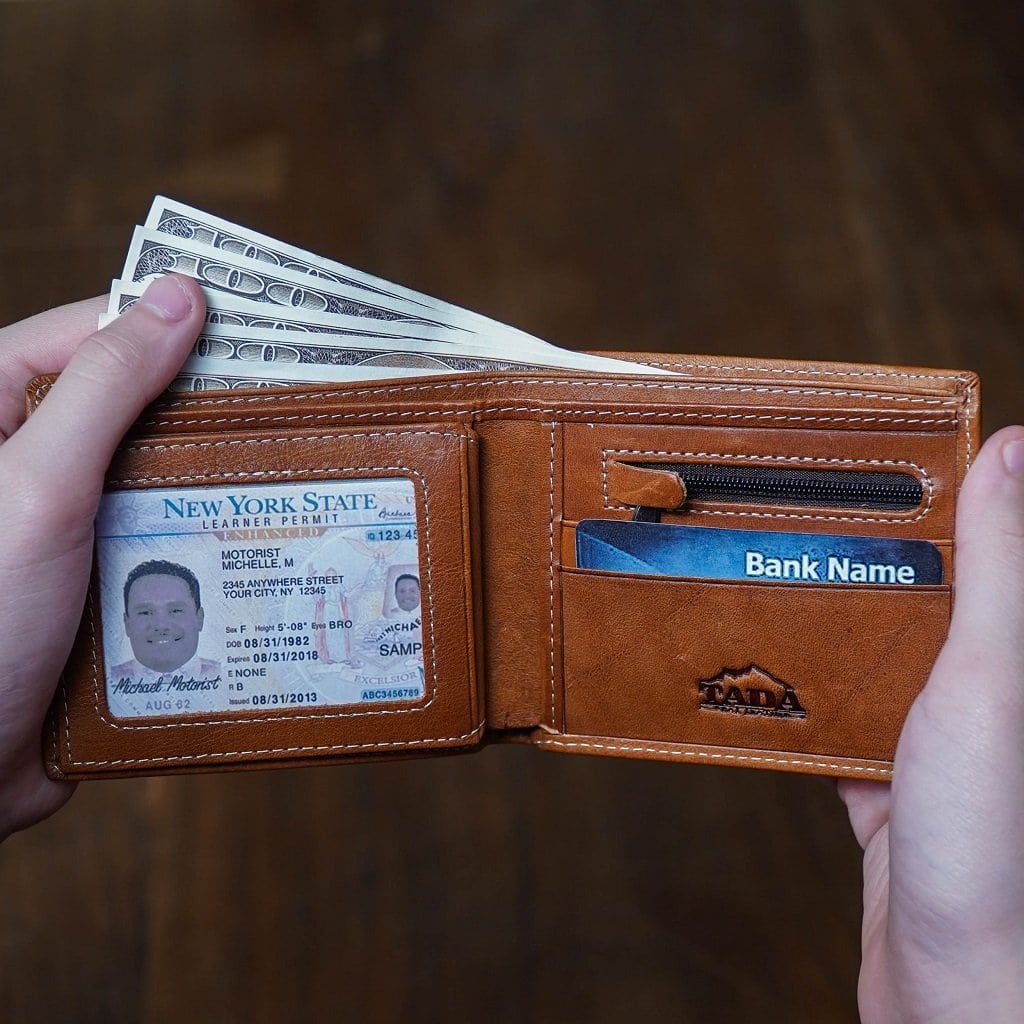 กระเป๋าสตางค์หนังแท้