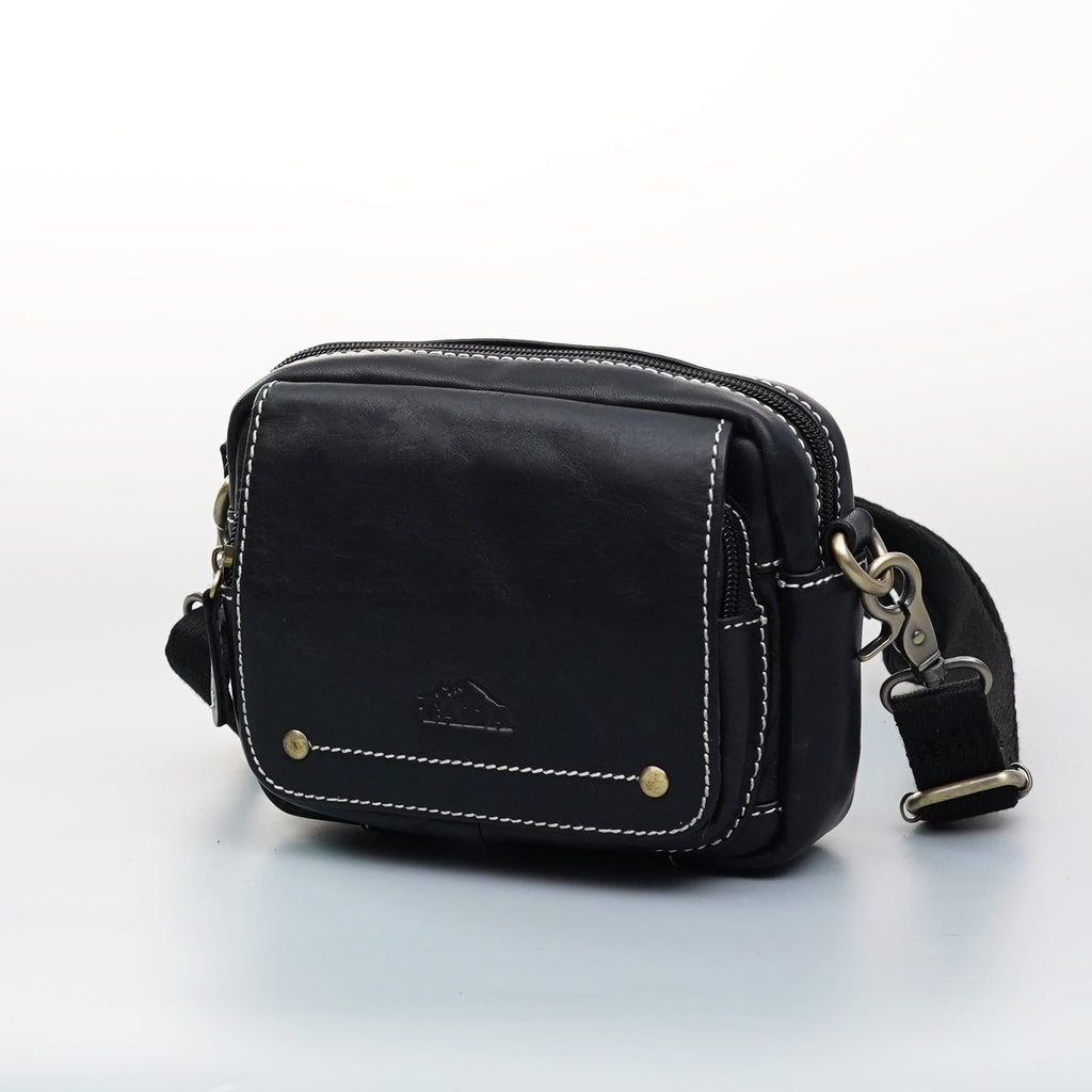 กระเป๋าสะพายข้างหนังแท้ รุ่น B-BK-1263-2