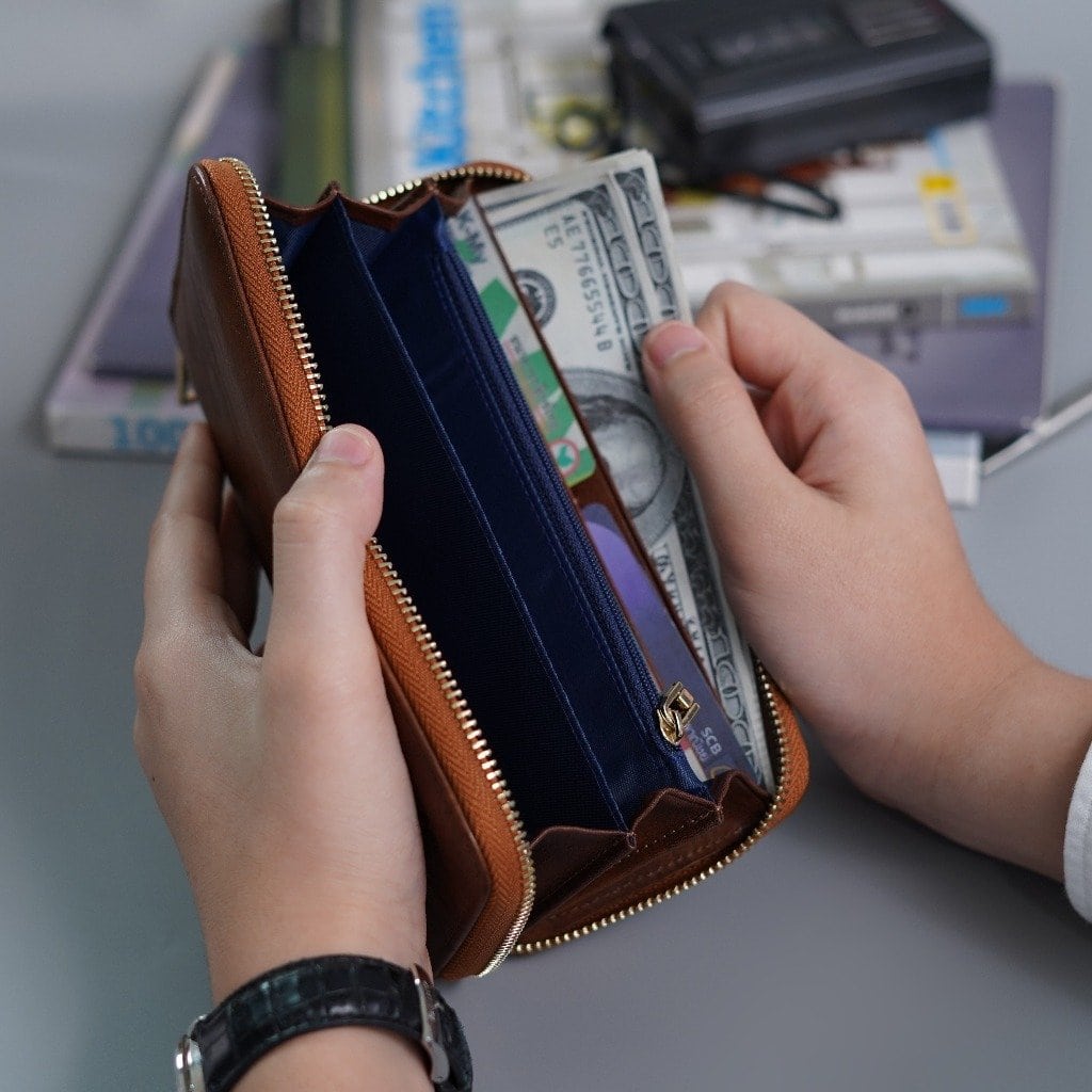 กระเป๋าสตางค์หนังแท้