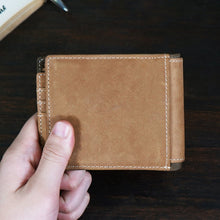 โหลดรูปภาพลงในเครื่องมือใช้ดูของ Gallery Mens Bifold Wallet | Genuine Top Grain Nubuck Leather | RFID Blocking | High Capacity with 13 Card slots (Light Brown)
