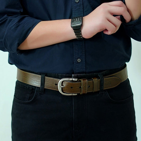 เข็มขัดหนังแท้ รุ่น BE-LBR-650-2