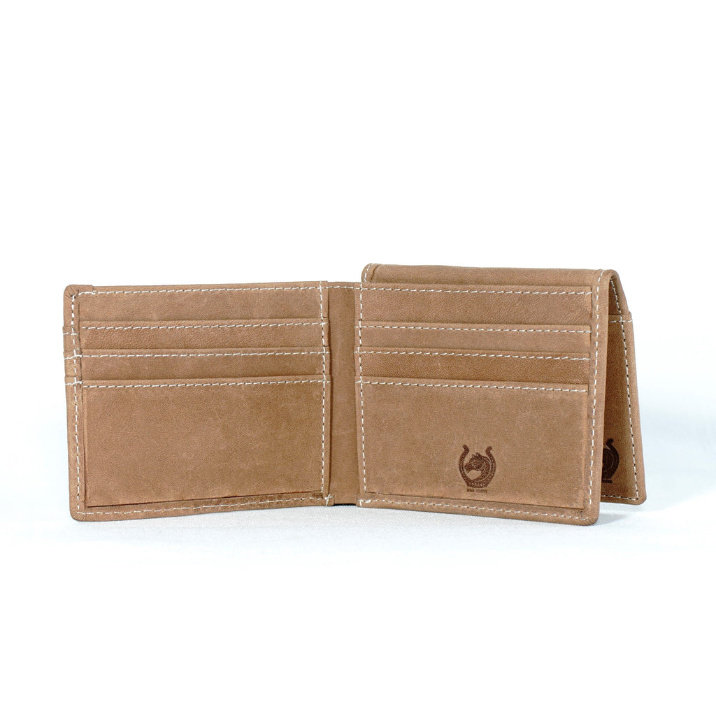 Mens Wallet Bifold | Genuine Top Grain Nubuck Leather | RFID Blocking | High Capacity with 12 Card slots