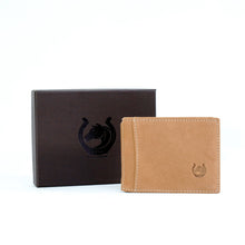 โหลดรูปภาพลงในเครื่องมือใช้ดูของ Gallery Minimalist Slim Wallet for Men Money Clip | Genuine Top Grain Nubuck Leather | RFID Blocking | High Capacity with 12 Card slots
