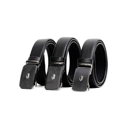 เข็มขัดหนังแท้ รุ่น BE-ACL-774-1 แบบหัว auto lock