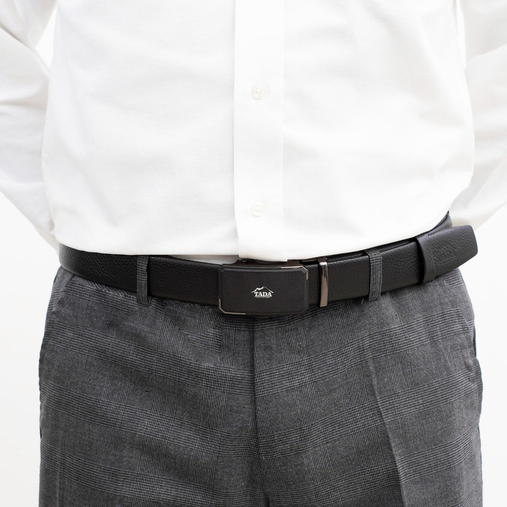 เข็มขัดหนังแท้ รุ่น BE-ACL-774-1 แบบหัว auto lock