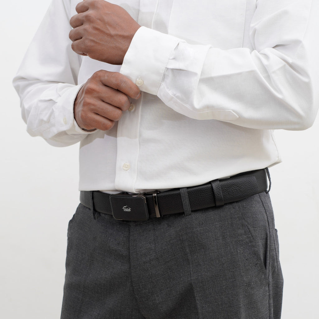 เข็มขัดหนังแท้ รุ่น BE-ACL-774-1 แบบหัว auto lock