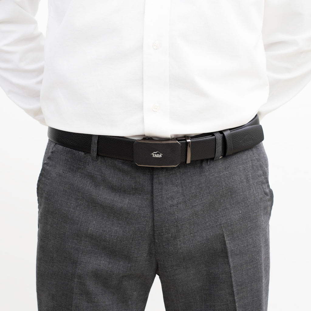 เข็มขัดหนังแท้ รุ่น BE-ACL-774-3 แบบหัว auto lock