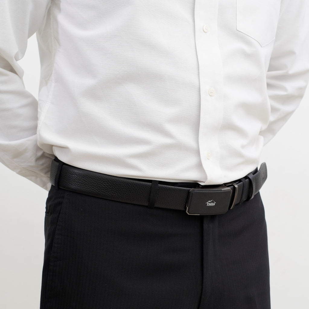 เข็มขัดหนังแท้ รุ่น BE-ACL-774-1 แบบหัว auto lock