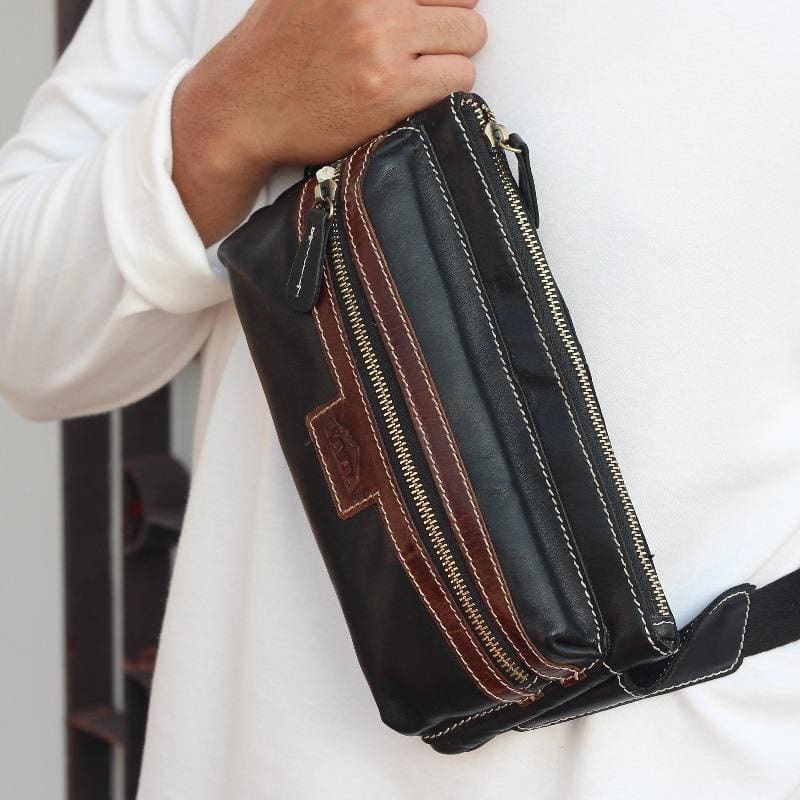 กระเป๋าหนังคาดเอวผู้ชาย